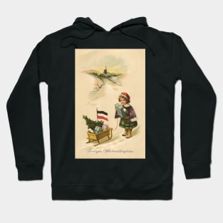 Old German Christmas Card Hoodie